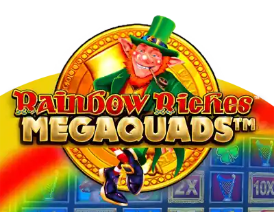 Rainbow Riches Megaquads Slot - 16 Million Ways to Win UK Slot with 8x8 Grid & 50,000x Max Win